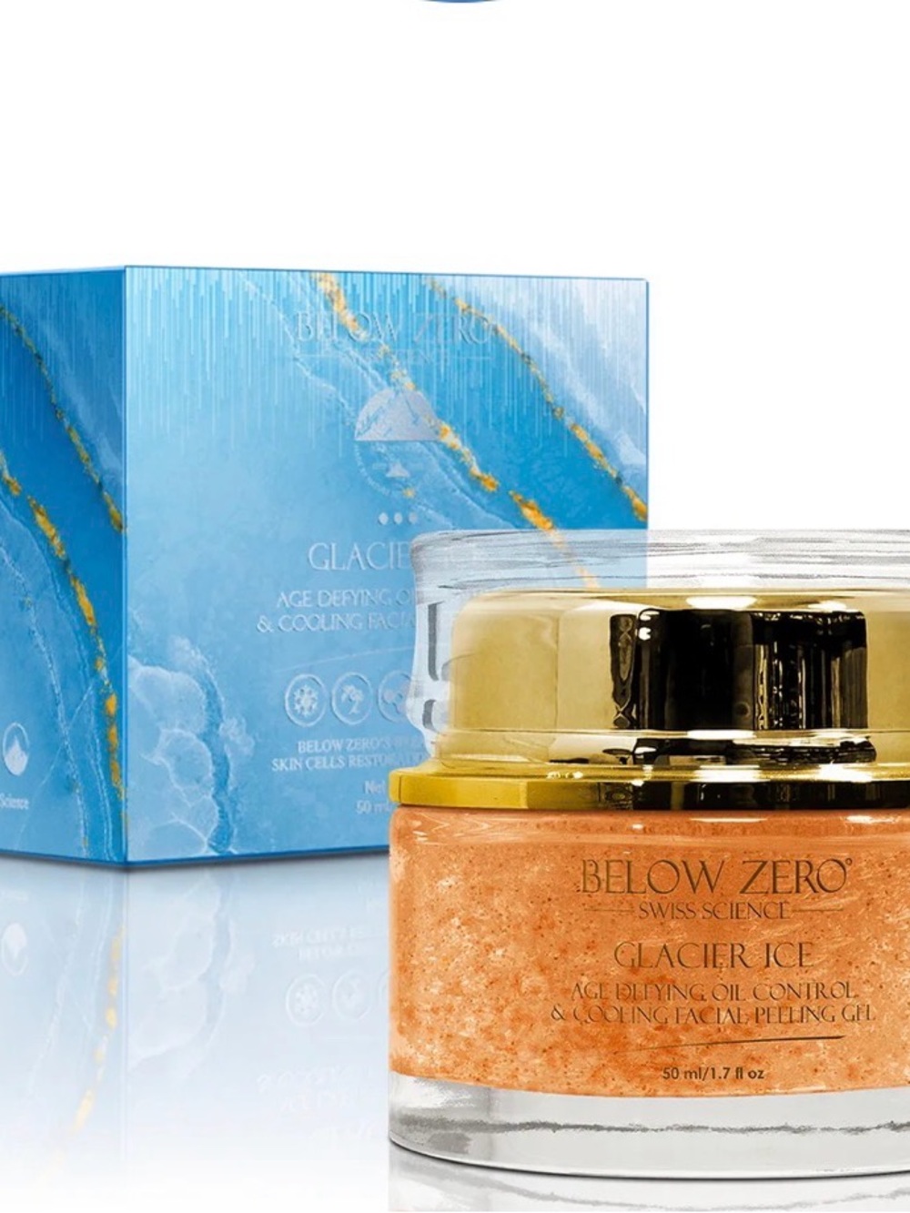 Below Zero Glacier Ice Age Defying Oil Control & Cooling Facial Peeling Gel